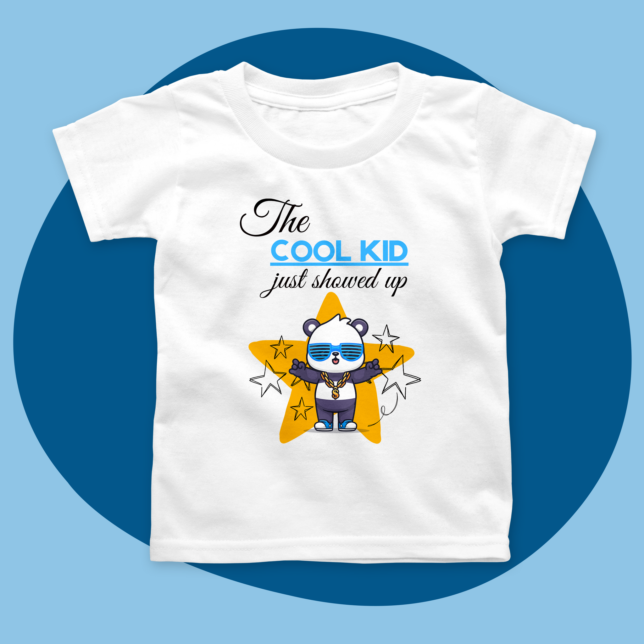 Cool Kids T-Shirt | Kids Panda Club T-Shirt Happy 